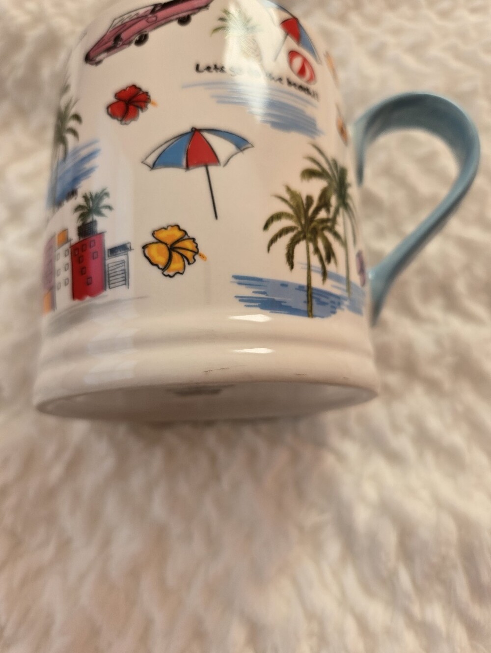 Grace Teaware ALOHA Mug, "Let's Go To The Beach" - Picture 7 of 9